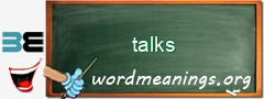 WordMeaning blackboard for talks